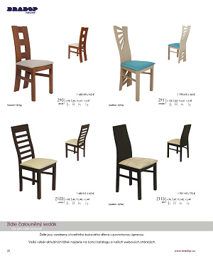 Jídelní stoly a židle Bradop